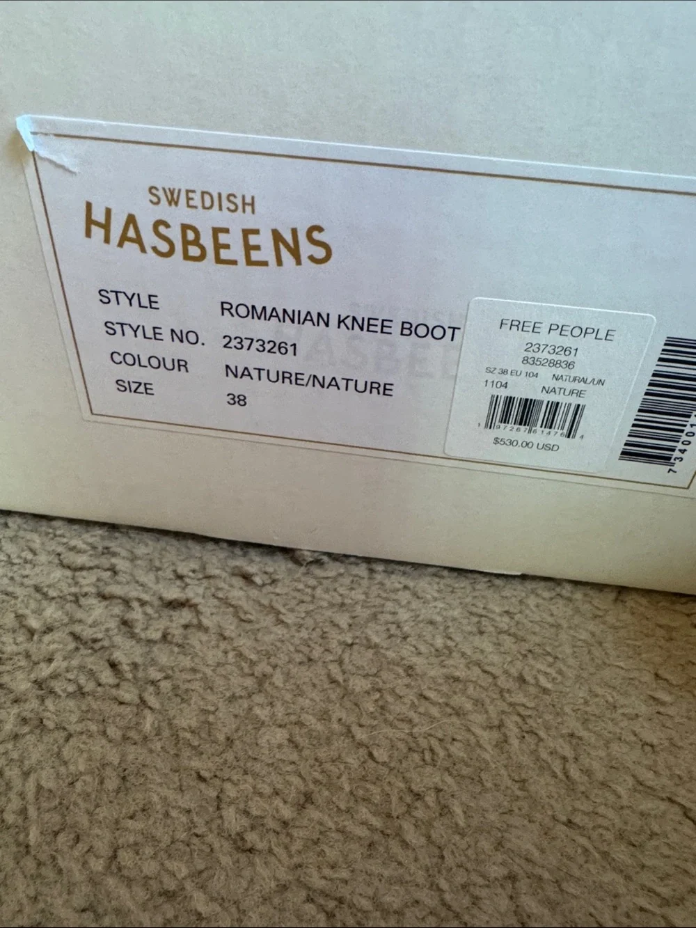Swedish Hasbeens Romanian Knee Boot